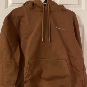 Jacquemus fleece hoodie brown XS
